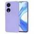 Husa pentru  Honor X7b Liquid Silicone, subțire, captusita cu microfibra, anti amprentă, protectie cameră foto, negru