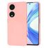 Husa pentru  Honor X7b Liquid Silicone, subțire, captusita cu microfibra, anti amprentă, protectie cameră foto, negru