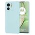 Husa pentru  Motorola Edge 40 Liquid Silicone, subțire, captusita cu microfibra, anti amprentă, protectie cameră foto, verde