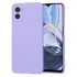 Husa pentru  Motorola Moto E22, E22i Liquid Silicone, subțire, captusita cu microfibra, anti amprentă, protectie cameră foto, lavanda