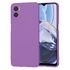 Husa pentru  Motorola Moto E22, E22i Liquid Silicone, subțire, captusita cu microfibra, anti amprentă, protectie cameră foto, lavanda