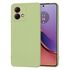 Husa pentru  Motorola Moto G84 Liquid Silicone, subțire, captusita cu microfibra, anti amprentă, protectie cameră foto, mov