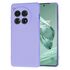 Husa pentru  OnePlus 12 Liquid Silicone, subțire, captusita cu microfibra, anti amprentă, protectie cameră foto, turcoaz