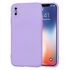 Husa pentru  iPhone X Liquid Silicone, subțire, captusita cu microfibra, anti amprentă, protectie cameră foto, roz