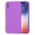 Husa pentru  iPhone X Liquid Silicone, subțire, captusita cu microfibra, anti amprentă, protectie cameră foto, roz
