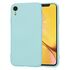Husa pentru iPhone XR Liquid Silicone, subțire, captusita cu microfibra, anti amprentă, protectie cameră foto, lavanda