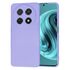Husa pentru  Huawei Nova 12i Liquid Silicone, subțire, captusita cu microfibra, anti amprentă, protectie cameră foto, albastru