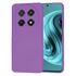 Husa pentru  Huawei Nova 12i Liquid Silicone, subțire, captusita cu microfibra, anti amprentă, protectie cameră foto, albastru