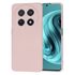 Husa pentru  Huawei Nova 12i Liquid Silicone, subțire, captusita cu microfibra, anti amprentă, protectie cameră foto, albastru
