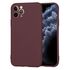 Husa pentru  iPhone 11 Pro Liquid Silicone, subțire, captusita cu microfibra, anti amprentă, protectie cameră foto, bordeaux
