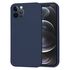 Husa pentru  iPhone 12 Pro Liquid Silicone, subțire, captusita cu microfibra, anti amprentă, protectie cameră foto, turcoaz