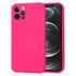 Husa pentru  iPhone 12 Pro Liquid Silicone, subțire, captusita cu microfibra, anti amprentă, protectie cameră foto, turcoaz