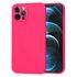 Husa pentru  iPhone 12 Pro Max Liquid Silicone, subțire, captusita cu microfibra, anti amprentă, protectie cameră foto, albastru