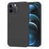 Husa pentru  iPhone 12 Pro Max Liquid Silicone, subțire, captusita cu microfibra, anti amprentă, protectie cameră foto, albastru