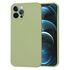 Husa pentru  iPhone 12 Pro Max Liquid Silicone, subțire, captusita cu microfibra, anti amprentă, protectie cameră foto, albastru