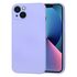 Husa pentru  iPhone 13 Liquid Silicone, subțire, captusita cu microfibra, anti amprentă, protectie cameră foto, turcoaz