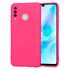Husa pentru Huawei P30 Lite Liquid Silicone, subțire, captusita cu microfibra, anti amprentă, protectie cameră foto, mov