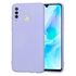 Husa pentru Huawei P30 Lite Liquid Silicone, subțire, captusita cu microfibra, anti amprentă, protectie cameră foto, mov