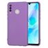 Husa pentru Huawei P30 Lite Liquid Silicone, subțire, captusita cu microfibra, anti amprentă, protectie cameră foto, mov