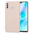 Husa pentru Huawei P30 Lite Liquid Silicone, subțire, captusita cu microfibra, anti amprentă, protectie cameră foto, mov