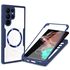Pachet 360: Husa cu folie integrata pentru  Samsung Galaxy S22 Ultra 5G cu MagSafe Cover360 fata / spate - mov