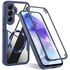 Pachet 360: Husa cu folie integrata pentru  Samsung Galaxy S23 FE cu MagSafe Cover360 fata / spate - roz