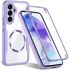 Pachet 360: Husa cu folie integrata pentru  Samsung Galaxy S23 FE cu MagSafe Cover360 fata / spate - roz