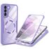 Pachet 360: Husa cu folie integrata pentru  Samsung Galaxy S23 cu MagSafe Cover360 fata / spate - mov