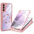 Pachet 360: Husa cu folie integrata pentru  Samsung Galaxy S23 cu MagSafe Cover360 fata / spate - mov