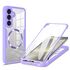 Pachet 360: Husa cu folie integrata pentru  Samsung Galaxy S24+ Plus cu MagSafe Cover360 fata / spate - albastru