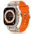 Curea pentru Apple Watch 4, 5, 6, 7, 8, 9, SE, SE2, Ultra, Ultra 2 (42/44/45/49mm) - negru gri