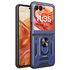 Husa pentru  Motorola Razr 50 Ring Armor Kickstand Tough Rugged Cover cu protectie camera, negru