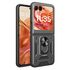 Husa pentru  Motorola Razr 50 Ring Armor Kickstand Tough Rugged Cover cu protectie camera, negru