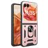Husa pentru  Motorola Razr 50 Ring Armor Kickstand Tough Rugged Cover cu protectie camera, negru