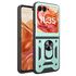 Husa pentru  Motorola Razr 50 Ring Armor Kickstand Tough Rugged Cover cu protectie camera, negru