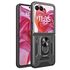 Husa pentru  Motorola Razr 50 Ultra Ring Armor Kickstand Tough Rugged Cover cu protectie camera, negru