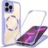 Pachet 360: Husa cu folie integrata pentru  iPhone 13 Pro Max cu MagSafe Cover360 fata / spate - roz
