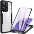 Pachet 360: Husa cu folie integrata pentru  Xiaomi Redmi Note 13 Pro+ Plus 5G Cover360 fata / spate - albastru