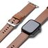 Curea pentru Apple Watch 4, 5, 6, 7, 8, 9, SE, SE2, Ultra, Ultra 2 (42/44/45/49mm) Leather - maro intens