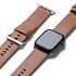 Curea pentru Apple Watch 4, 5, 6, 7, 8, 9, SE, SE2, Ultra, Ultra 2 (42/44/45/49mm) Leather - negru intens
