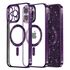 Husa pentru  iPhone 12 Pro cu MagSafe Sparkle Glare Detachable Layer, cu protectie lentile - roz