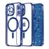 Husa pentru  iPhone 13 Pro cu MagSafe Sparkle Glare Detachable Layer, cu protectie lentile - roz
