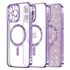 Husa pentru  iPhone 13 Pro cu MagSafe Sparkle Glare Detachable Layer, cu protectie lentile - roz