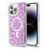 Husa pentru  iPhone 14 Pro MagSafe cu sclipici Liquid Crystal Glitter, albastru