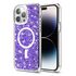 Husa pentru  iPhone 14 Pro MagSafe cu sclipici Liquid Crystal Glitter, magenta