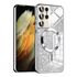 Husa pentru Samsung Galaxy S21 Ultra cu MagSafe Sparkle Glare Detachable Layer, cu protectie lentile - argintiu