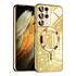 Husa pentru Samsung Galaxy S21 Ultra cu MagSafe Sparkle Glare Detachable Layer, cu protectie lentile - argintiu