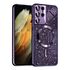 Husa pentru Samsung Galaxy S21 Ultra cu MagSafe Sparkle Glare Detachable Layer, cu protectie lentile - argintiu