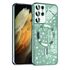 Husa pentru Samsung Galaxy S21 Ultra cu MagSafe Sparkle Glare Detachable Layer, cu protectie lentile - argintiu