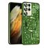 Husa pentru Samsung Galaxy S21 Ultra cu MagSafe Sparkle Glare Detachable Layer, cu protectie lentile - argintiu